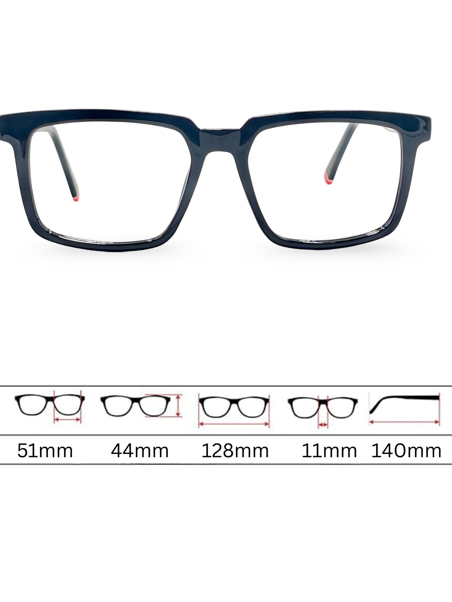Sunglasses 3058 - Solid Black Silver
