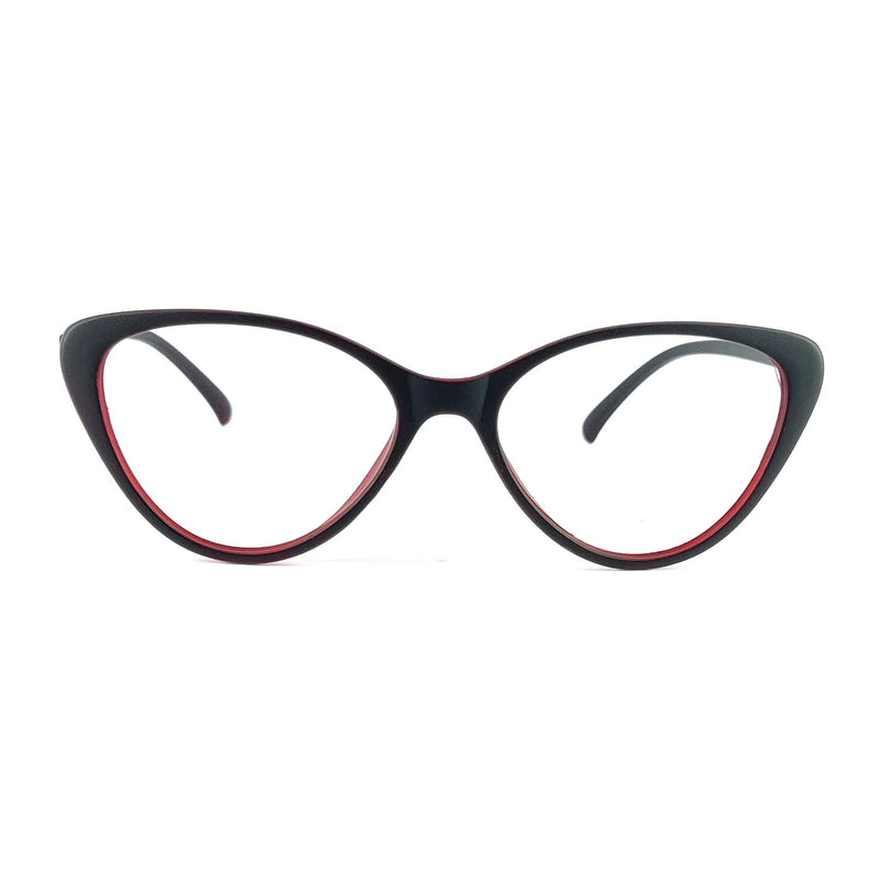 Verlin 3207 Cat-Eye Eyeglass Frame – Red, supplied product view 1