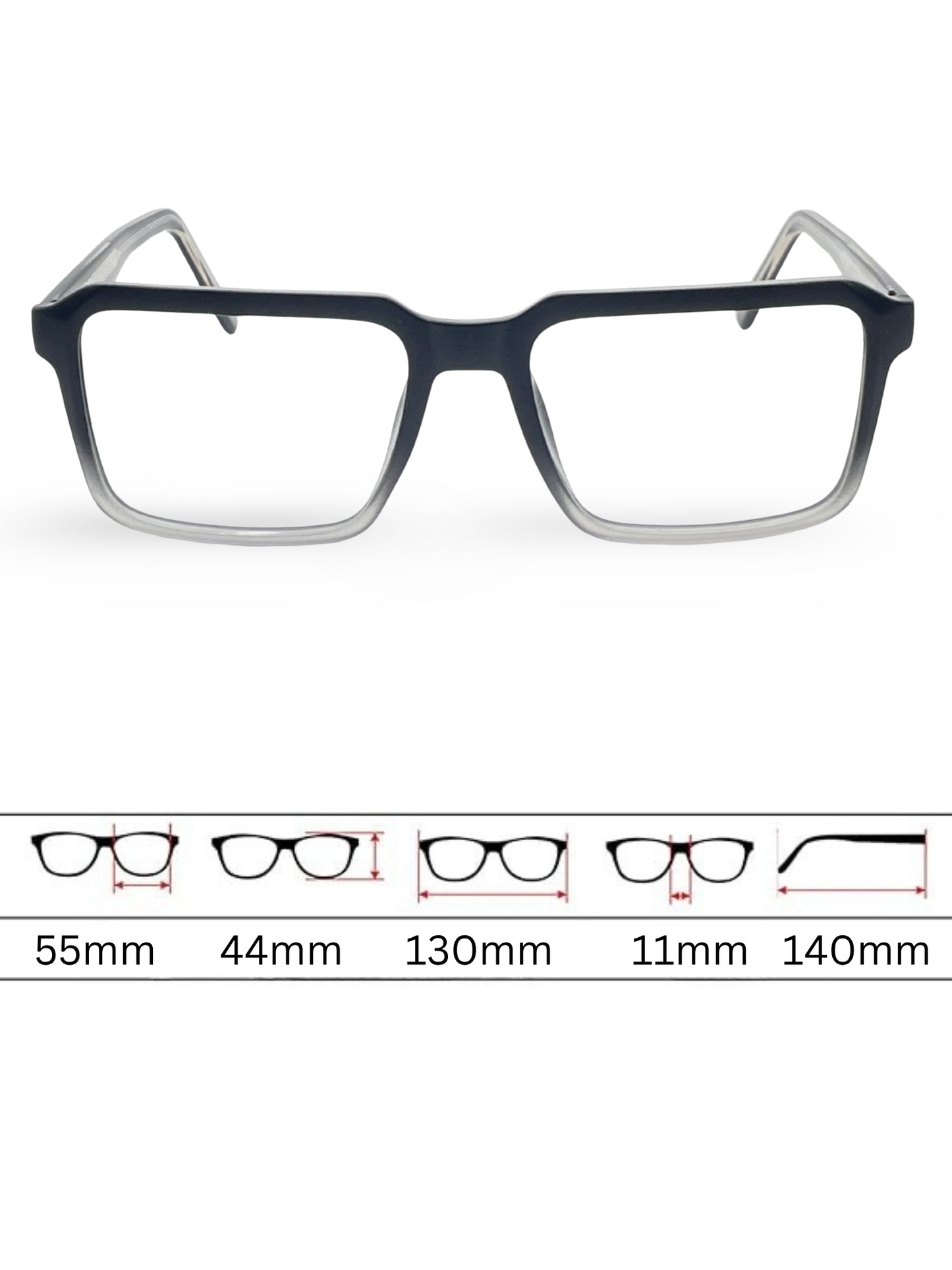 Sunglasses 3059 - Gradient Black