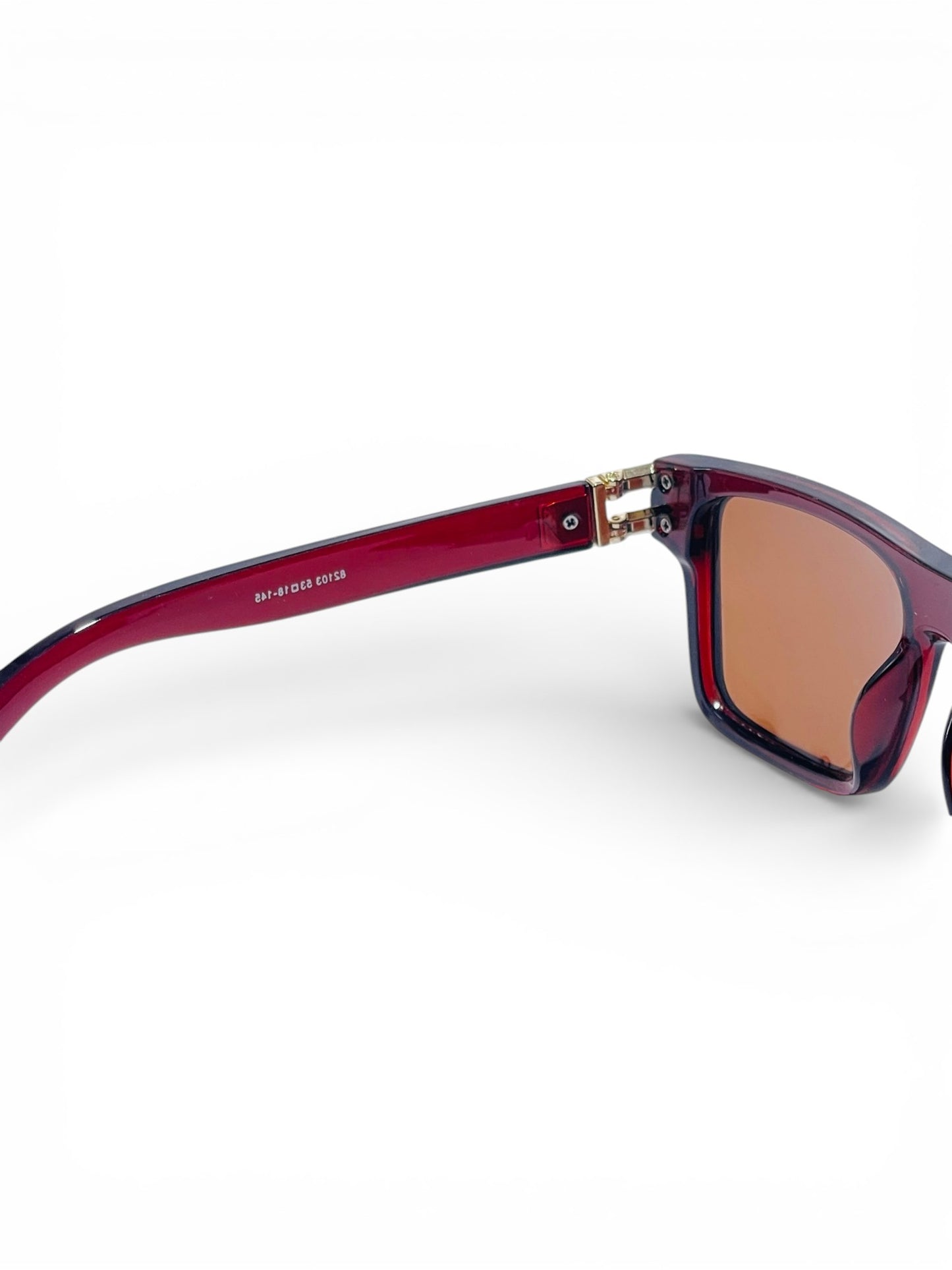 Verlin Wayfarer Sunglasses 82103 Red - Top View