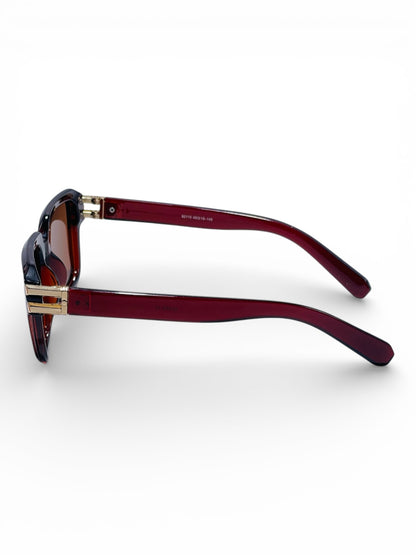 Verlin Wayfarer Sunglasses 82110 Red - Angled View