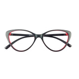 Verlin 3207 Cat-Eye Eyeglass Frame – Red, supplied product view 4