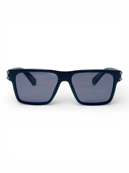Verlin Rectangle Sunglasses 82107 Blue - Front View