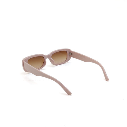 56335 Retro Rectangular Sunglasses Pink