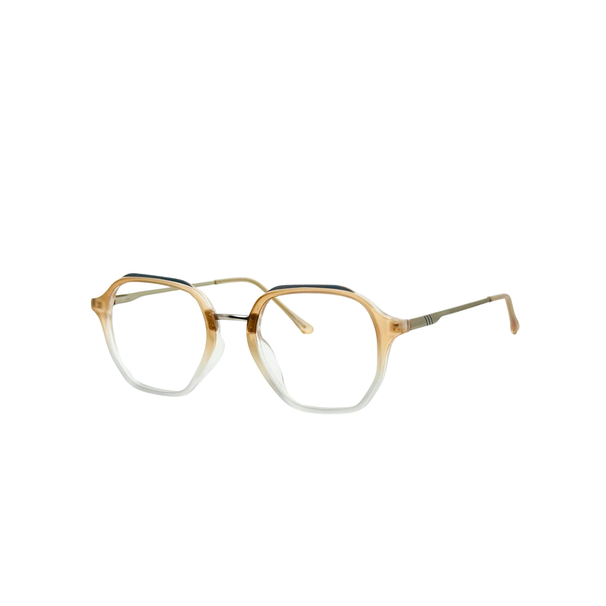 Verlin 62236 Geometric Eyeglass Frame – Dark Brown, supplied product view 2