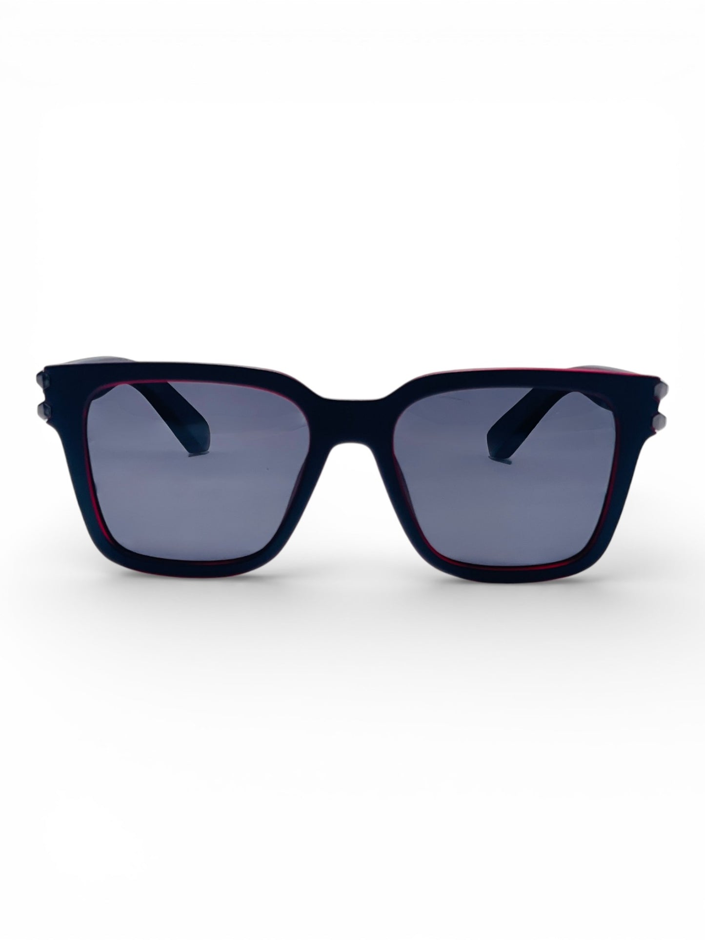 Verlin Wayfarer Sunglasses 82102 Red Black - Front View