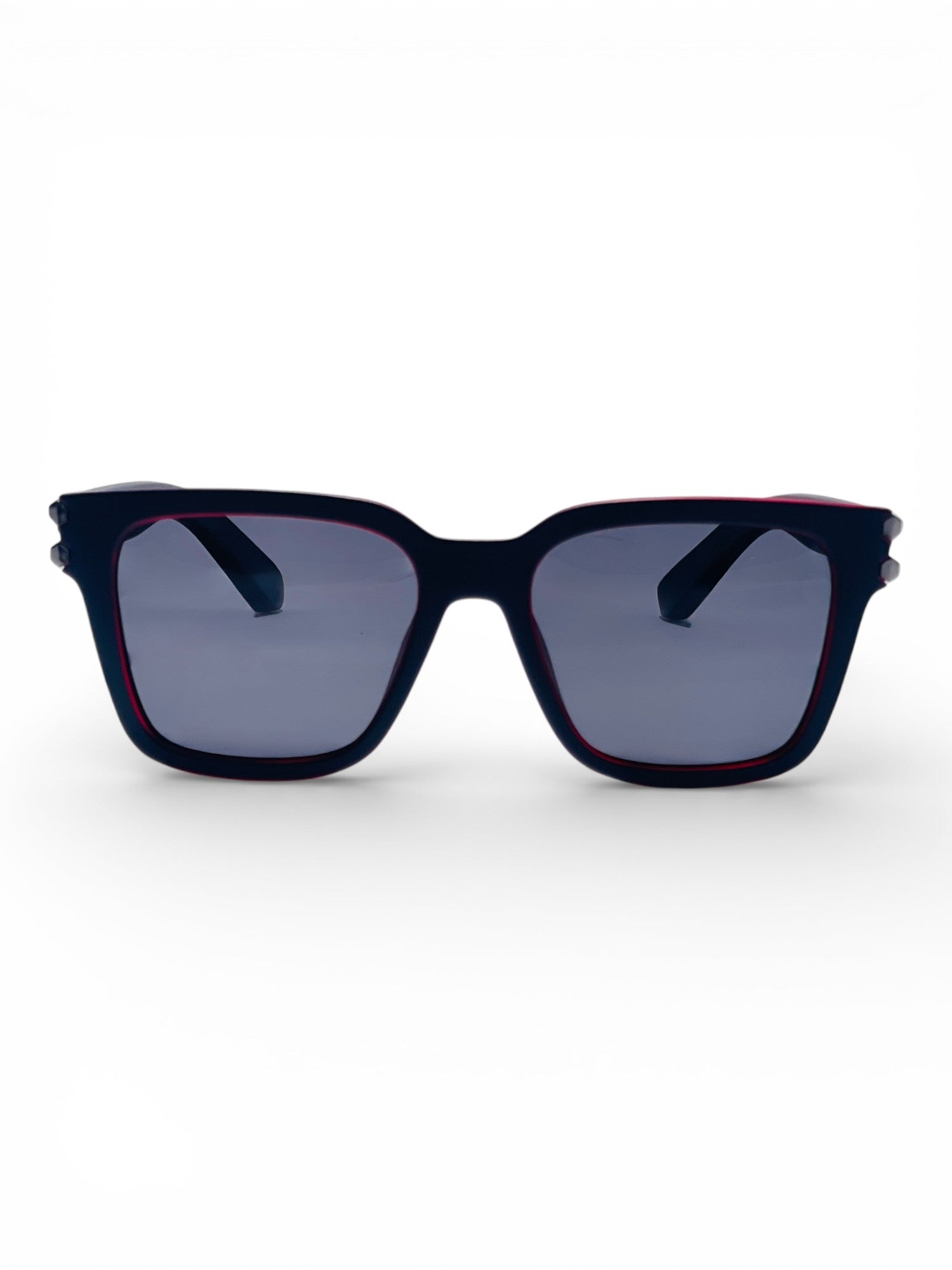Verlin Wayfarer Sunglasses 82102 Red Black - Front View