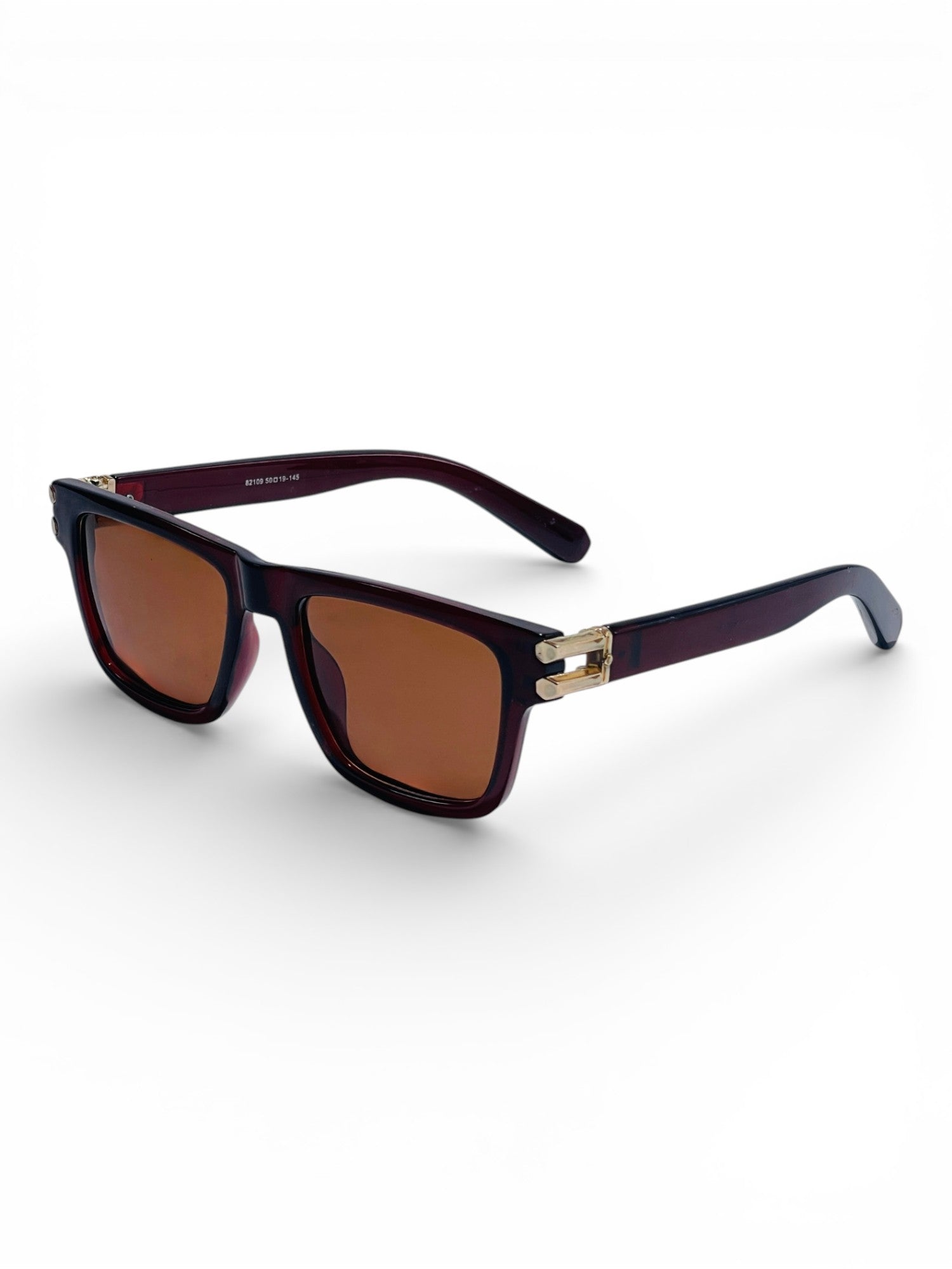 Verlin Wayfarer Sunglasses 82109 Red - Side View