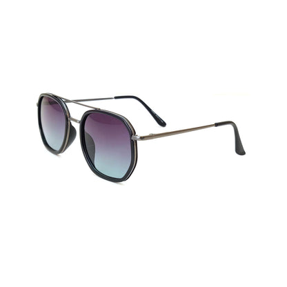 Classic Square Metal Frame Sunglasses - Smoke Gray JO4