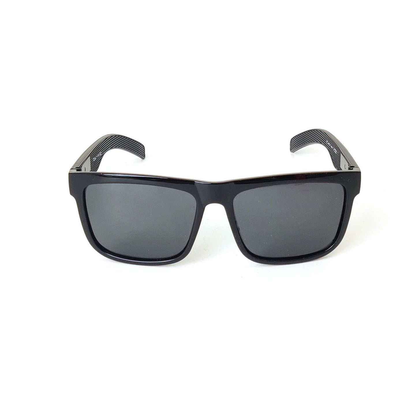 Verlin Square Polarized Sunglasses P59112 Gloss Black - Front View