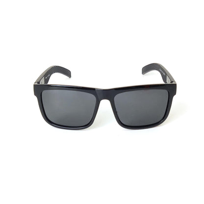Verlin Square Polarized Sunglasses P59112 Gloss Black - Front View