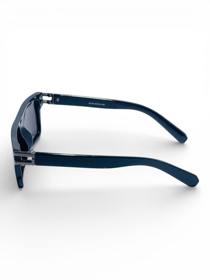 Verlin Wayfarer Sunglasses 82103 Black - Angled View
