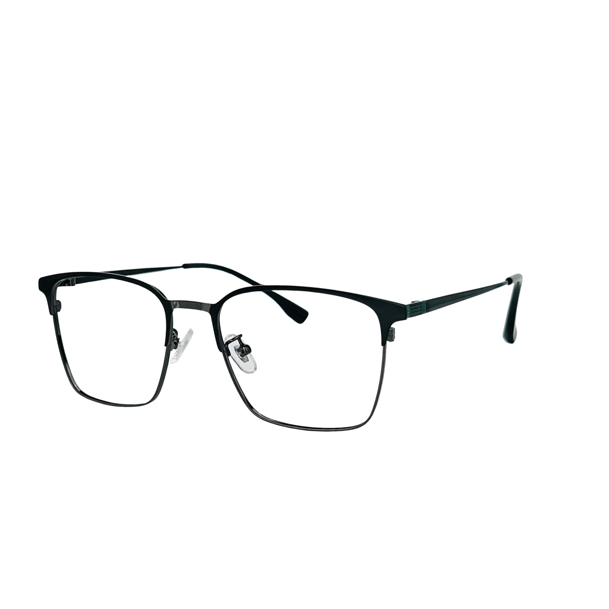 Black Full Rim Square Verlin Optical Frame 115 - Side View
