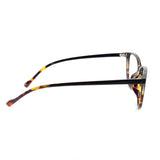 Verlin 3218 Cat-Eye Eyeglass Frame – Tiger, supplied product view 4