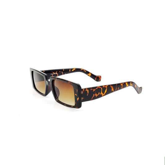56338 Retro Rectangular Sunglasses Tiger