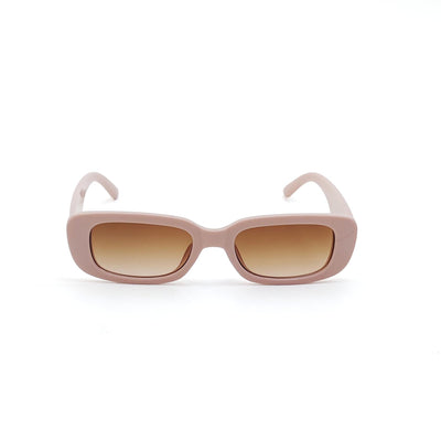56335 Retro Rectangular Sunglasses Pink