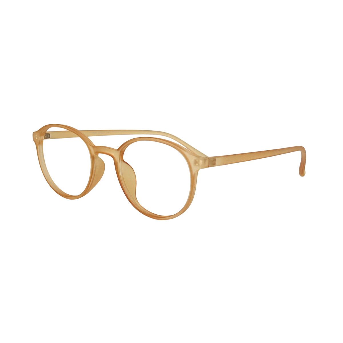 Verlin 3222 Rounded Eyeglass Frame – Orange, supplied product view 2