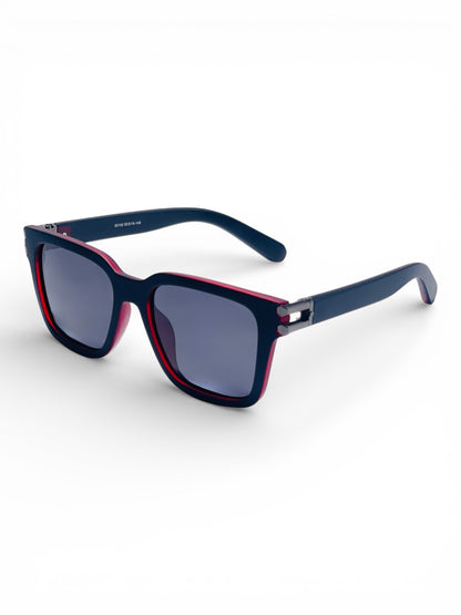 Verlin Wayfarer Sunglasses 82102 Red Black - Side View