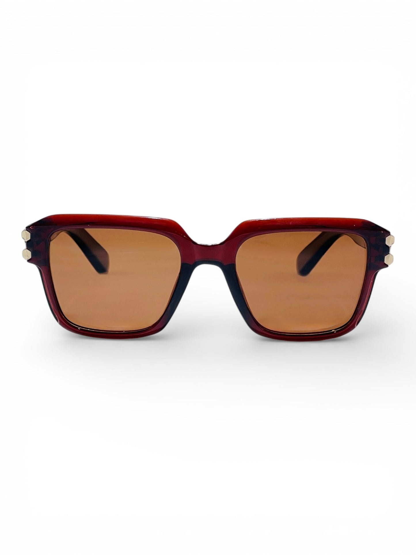 Verlin Wayfarer Sunglasses 82110 Red - Front View