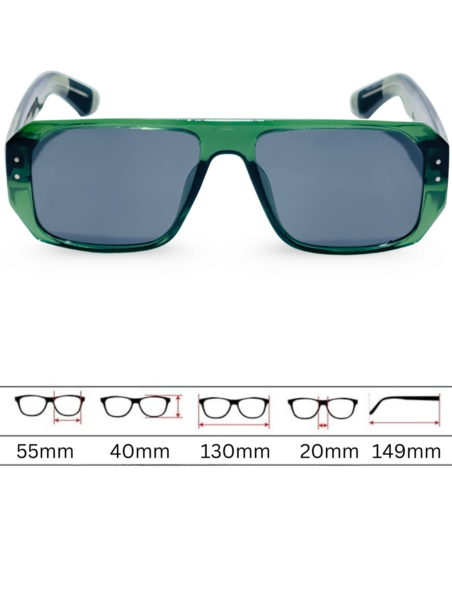 Sunglasses 8804 - Green