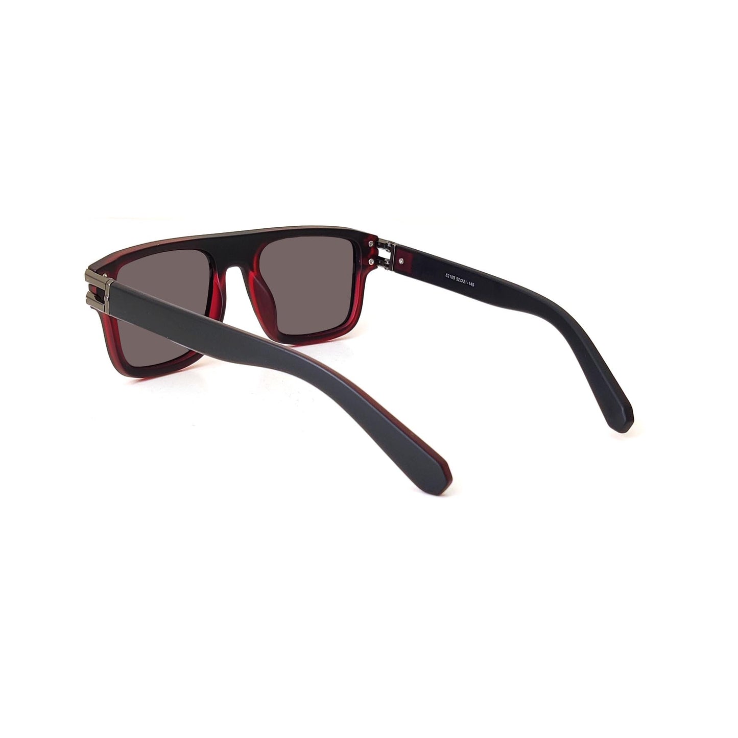 Verlin Square Polarized Sunglasses 82105 Red - Angled View