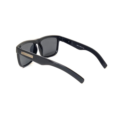 Verlin Square Polarized Sunglasses P59112 Gloss Black - Angled View