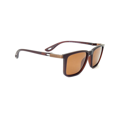 Square Polarized Sunglasses - Brown MB87767