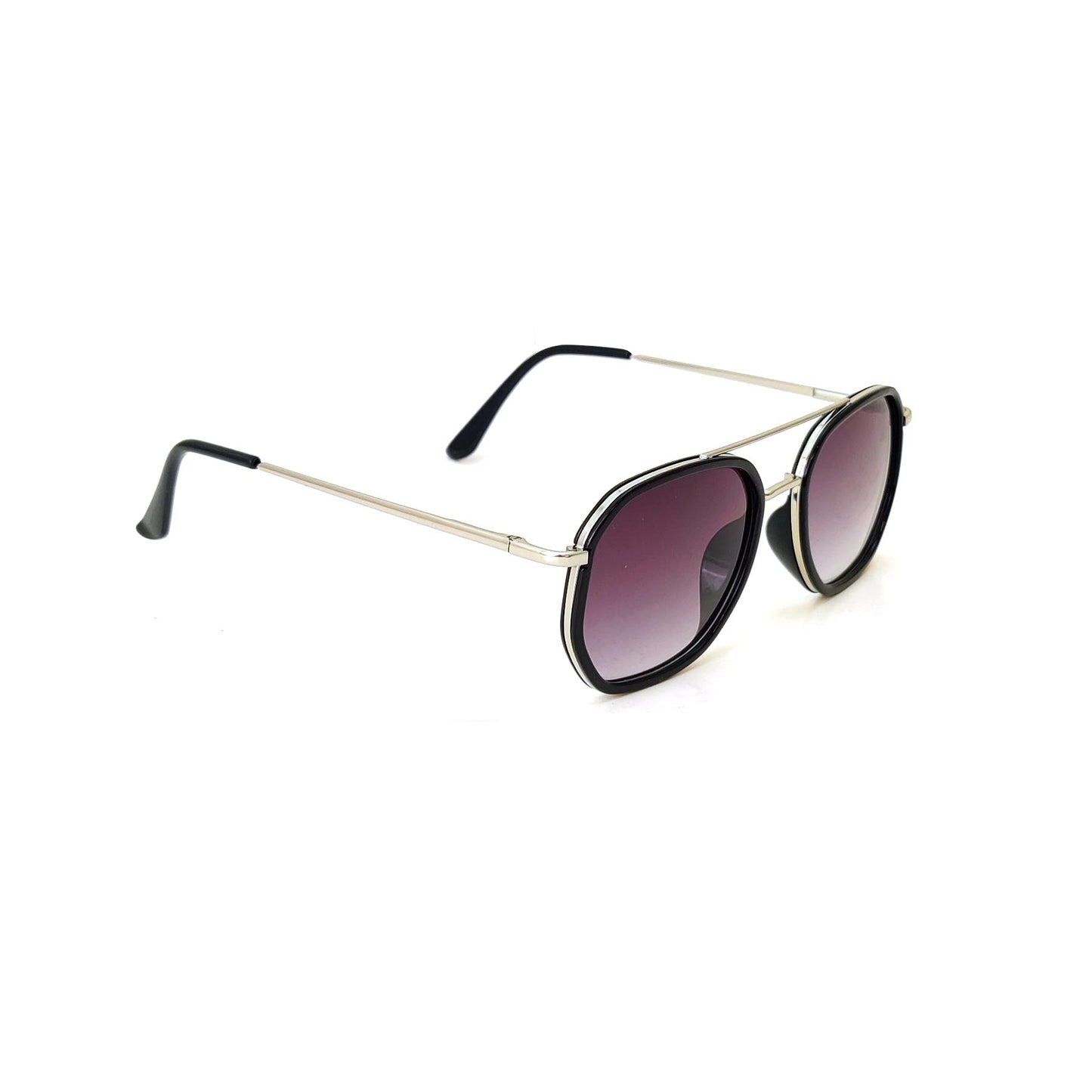 Classic Square Metal Frame Sunglasses - Silver Frame JO4