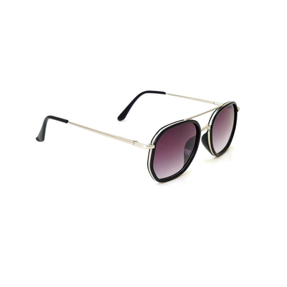 Classic Square Metal Frame Sunglasses - Silver Frame JO4