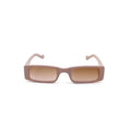 56339 Retro Rectangular Sunglasses Pink