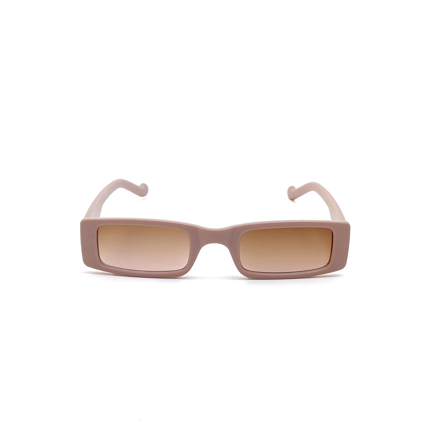 56339 Retro Rectangular Sunglasses Pink