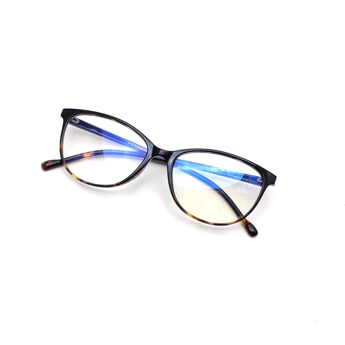 Verlin 3216 Cat-Eye Eyeglass Frame – Tiger, supplied product view 4