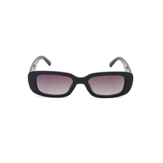 56335 Retro Rectangular Sunglasses Black