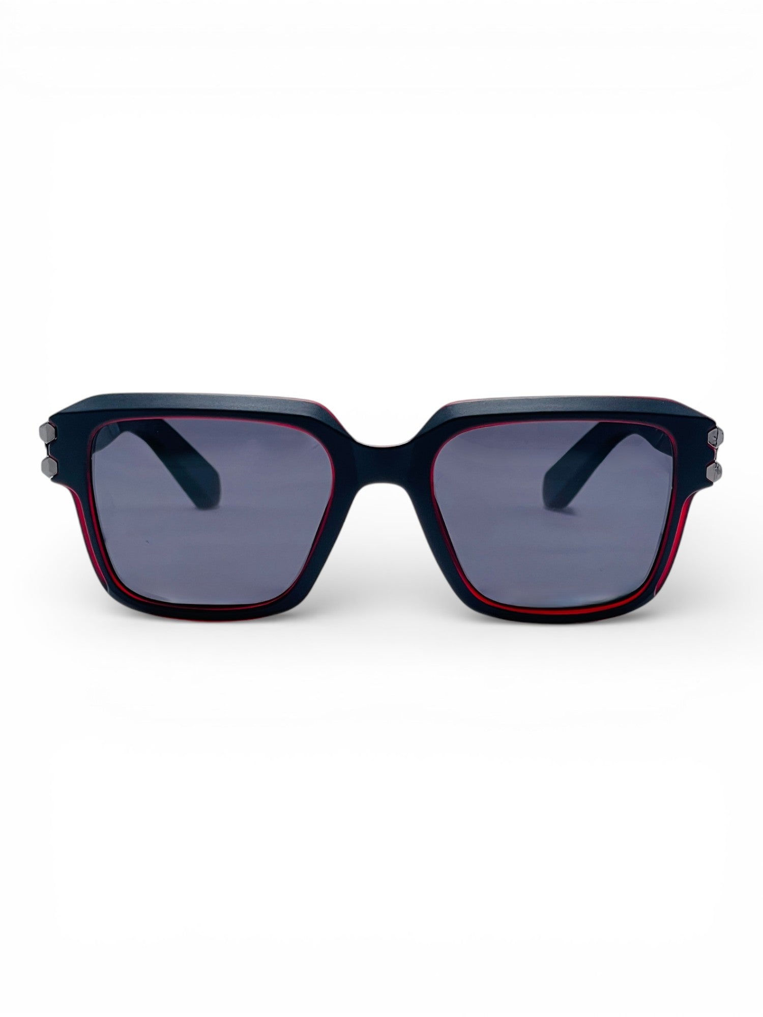 Verlin Wayfarer Sunglasses 82110 Red Black - Front View