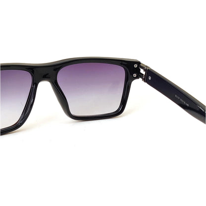 Premium Square Frame Sunglasses - Black Gradient Lens | 81207 (GLOSS BLACK)