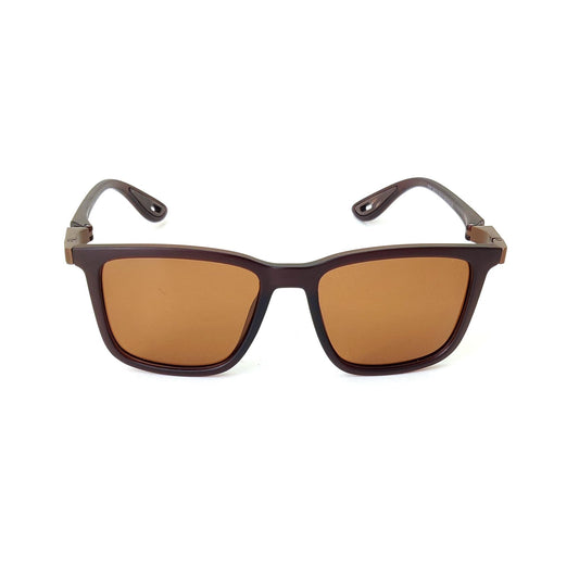 Square Polarized Sunglasses - Brown MB87767