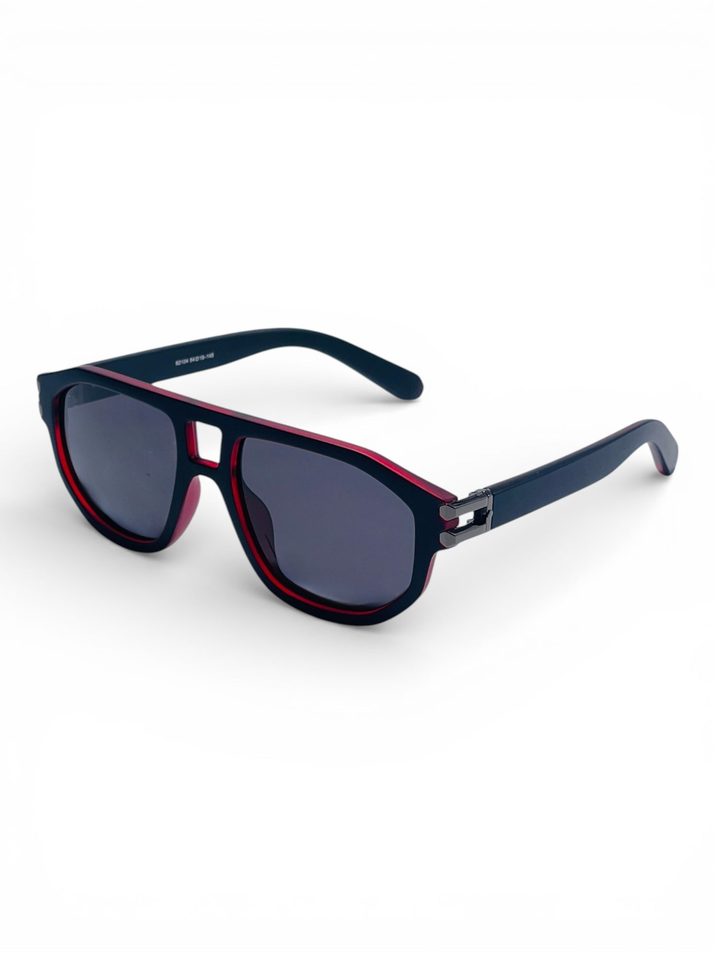 Verlin Wayfarer Sunglasses 82104 Red Black - Side View