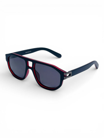 Verlin Wayfarer Sunglasses 82104 Red Black - Side View