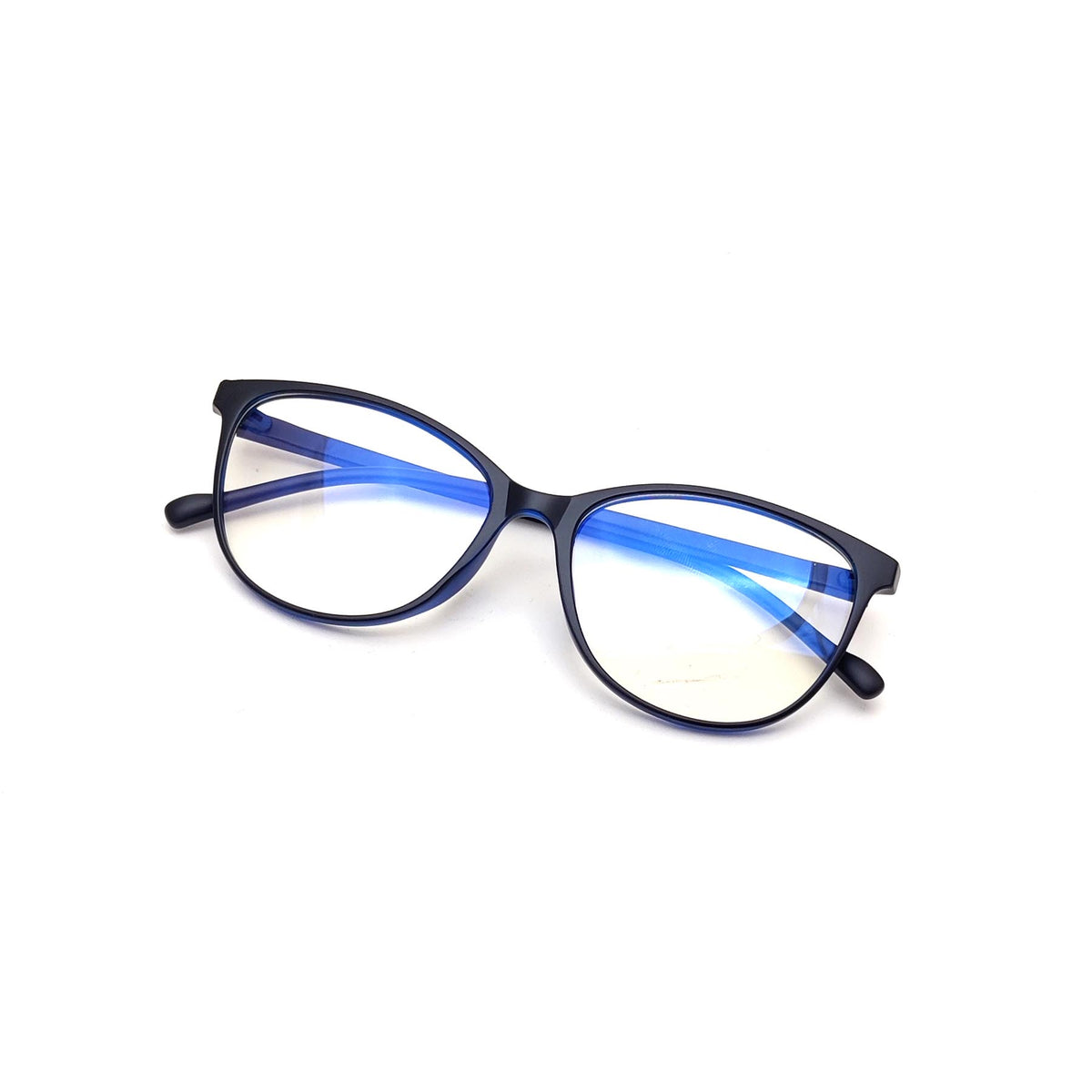 Verlin 3216 Cat-Eye Eyeglass Frame – Blue, supplied product view 4