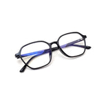 Verlin 3223 Rounded Square Eyeglass Frame – Black, supplied product view 4