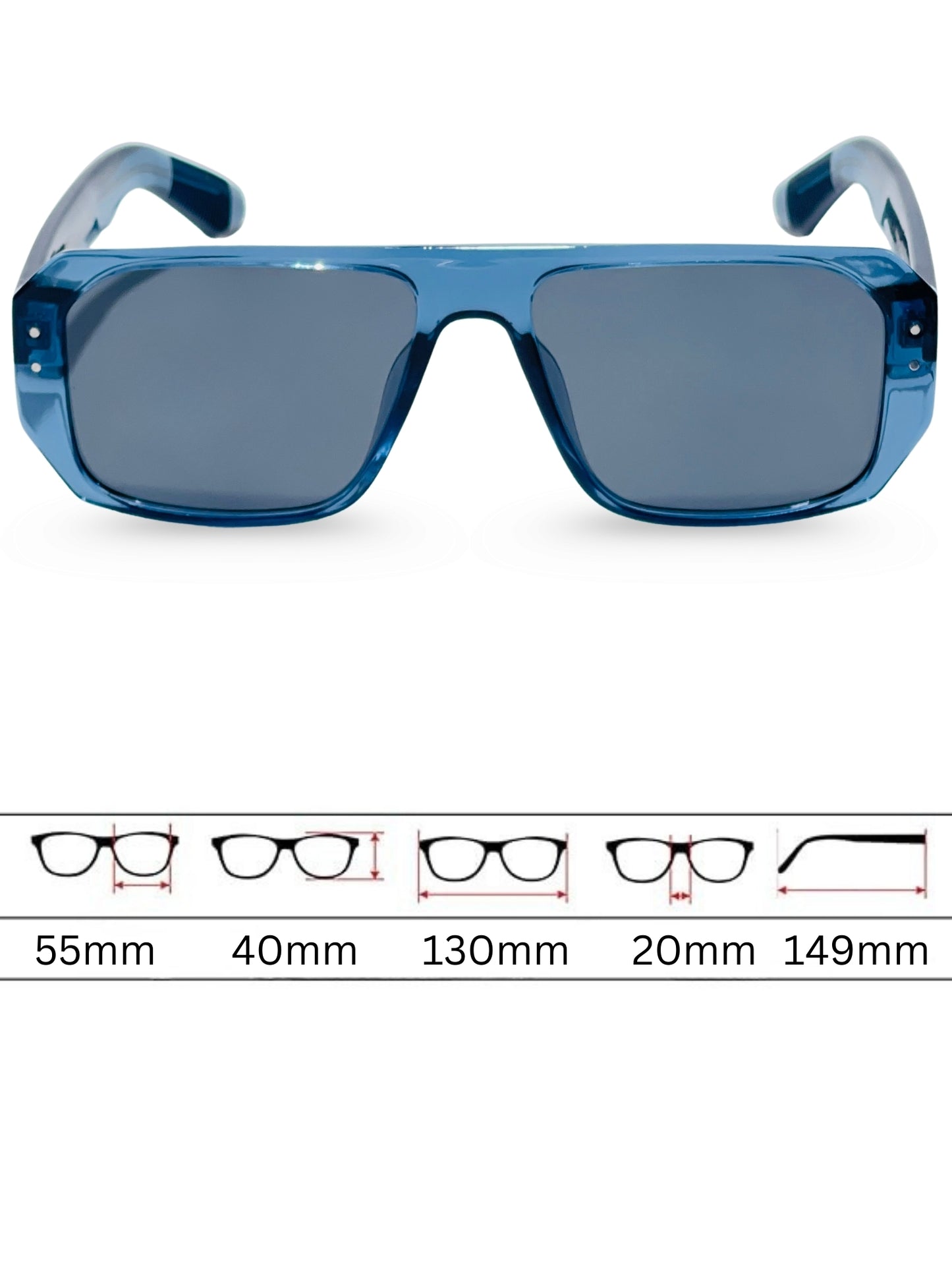 Sunglasses 8804 - Sky Blue