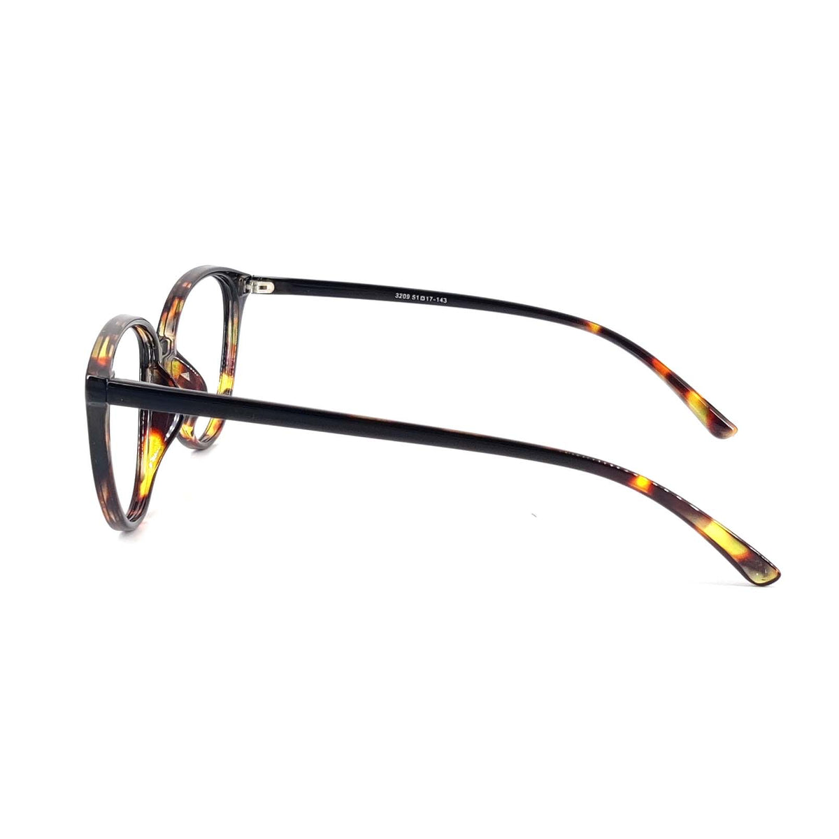 Verlin 3209 Cat-Eye Eyeglass Frame – Tiger, supplied product view 4