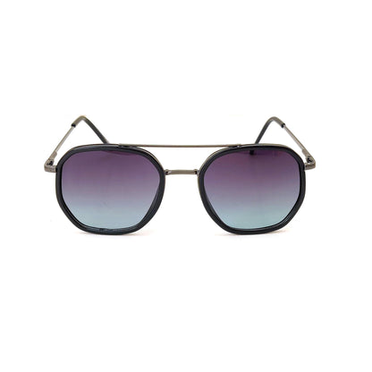 Classic Square Metal Frame Sunglasses - Smoke Gray JO4