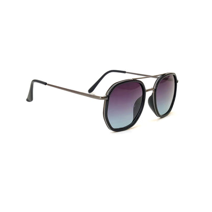 Classic Square Metal Frame Sunglasses - Smoke Gray JO4