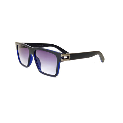 Premium Square Frame Sunglasses - Black Gradient Lens | 81207 (BLUE)