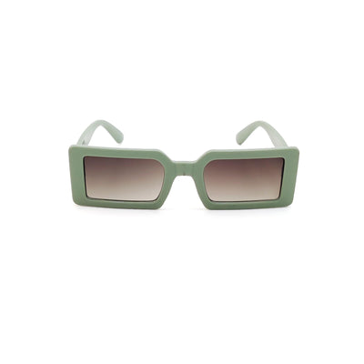 56331CW Rectangular Sunglasses Forest Green
