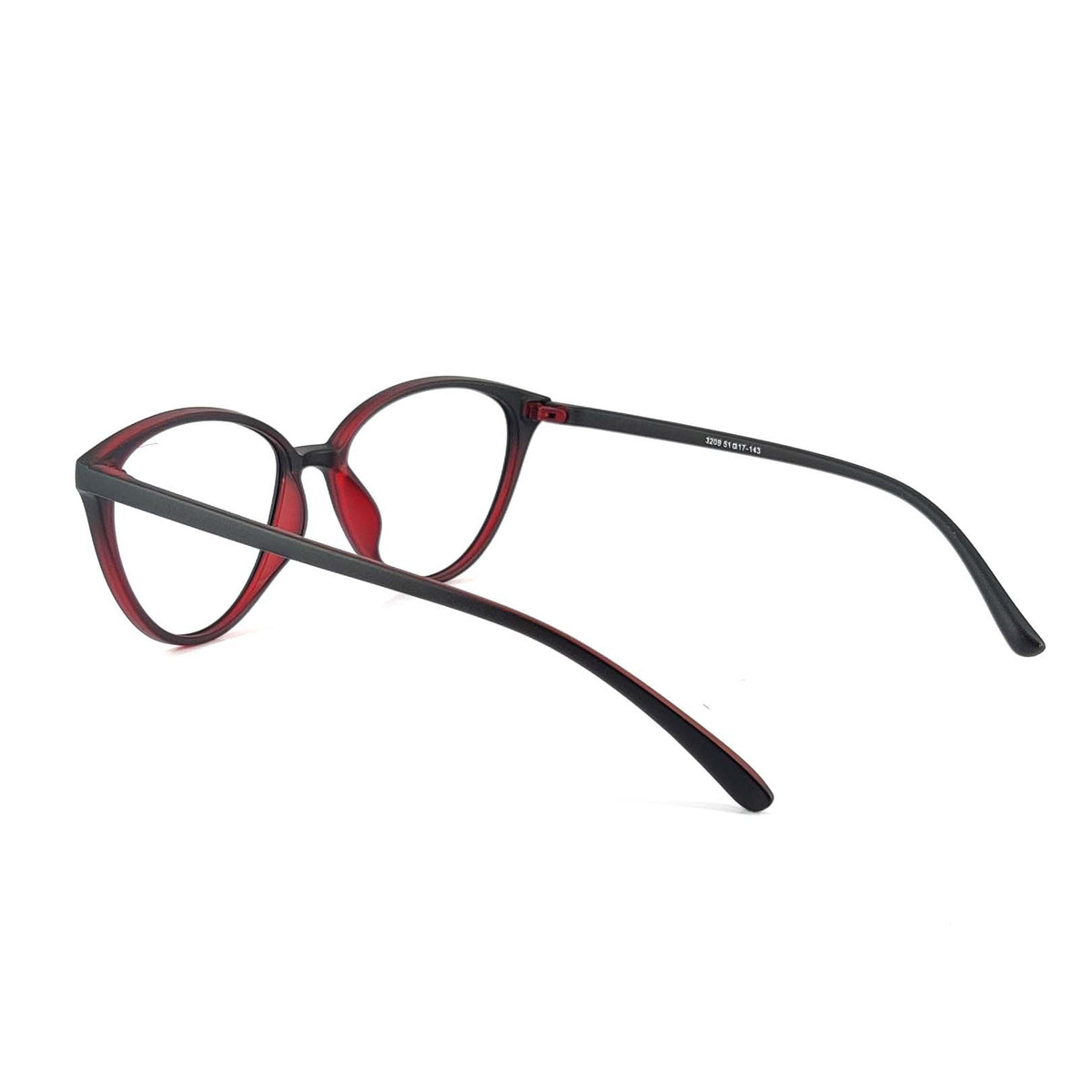 Verlin 3209 Cat-Eye Eyeglass Frame – Red, supplied product view 3
