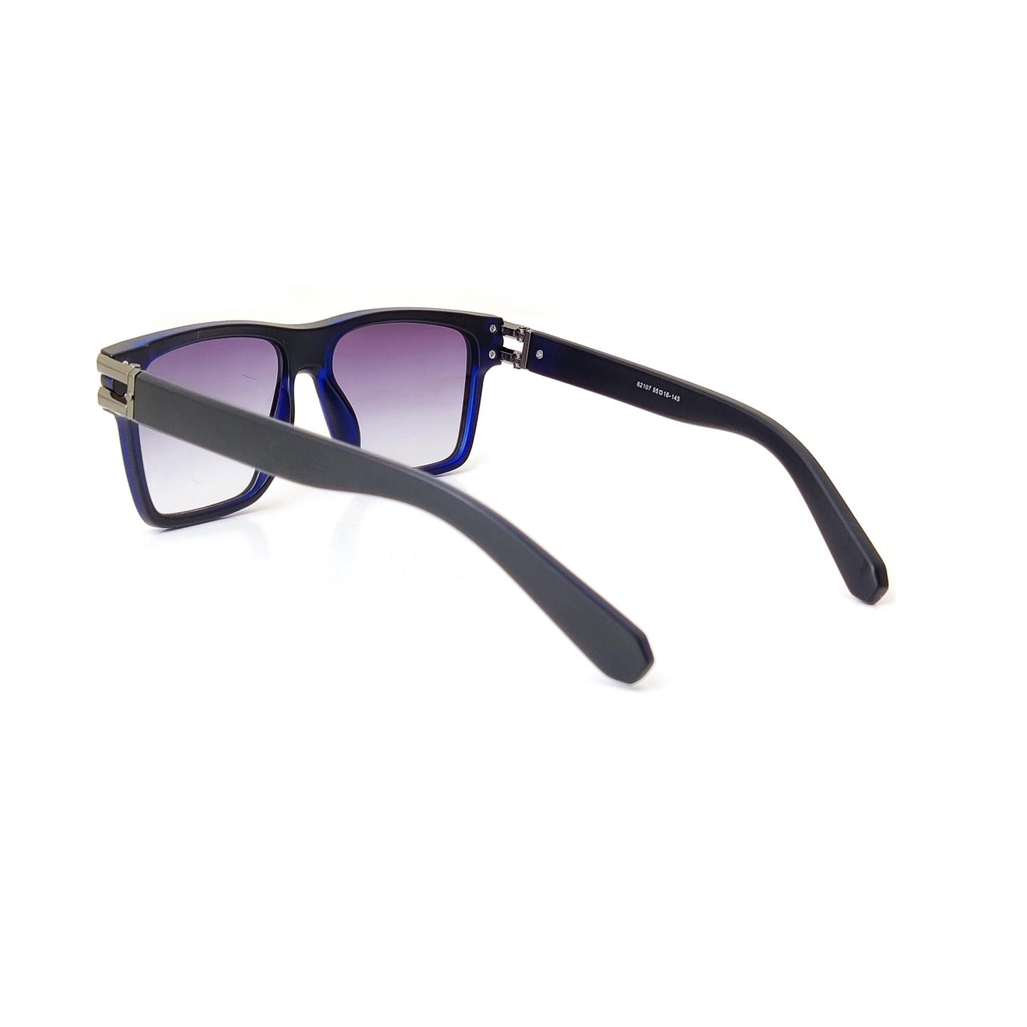 Premium Square Frame Sunglasses - Black Gradient Lens | 81207 (BLUE)