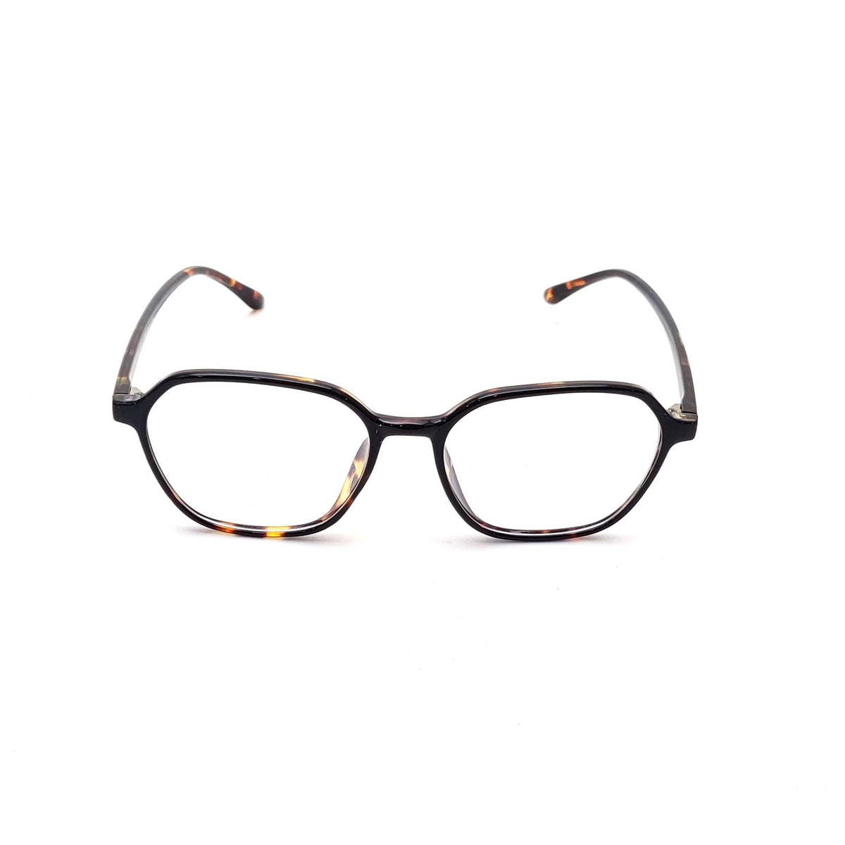 Verlin 3223 Rounded Square Eyeglass Frame – Tiger, supplied product view 4