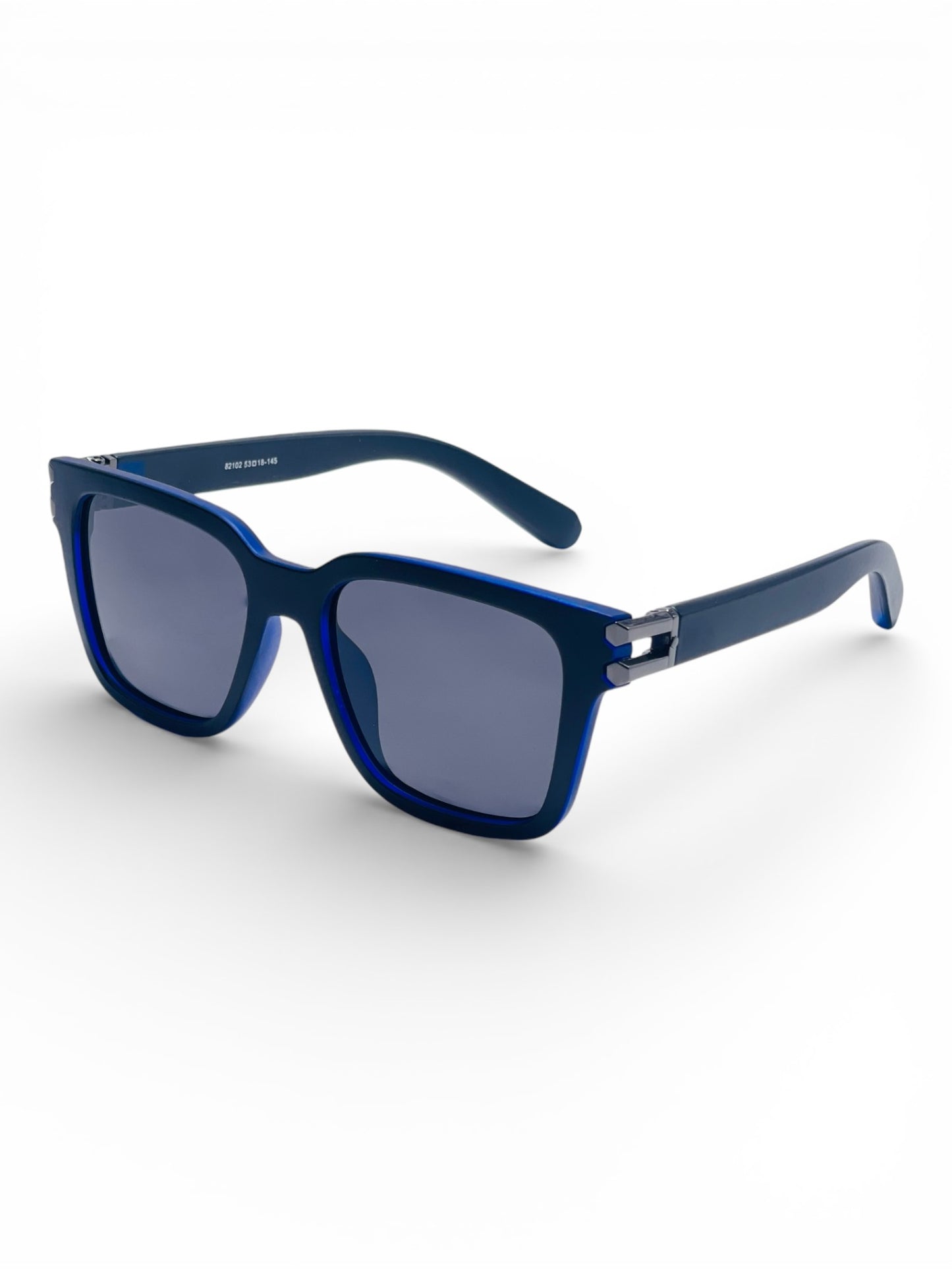 Verlin Wayfarer Sunglasses 82102 Blue - Side View